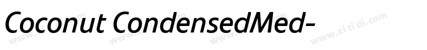 Coconut CondensedMed字体转换